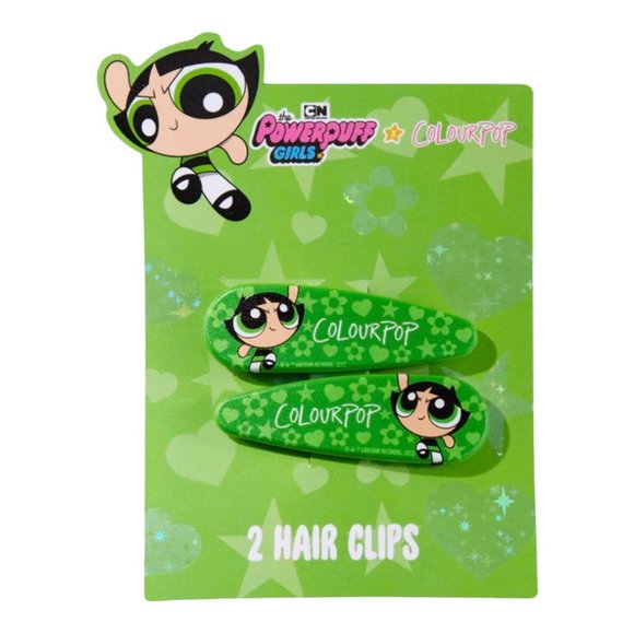 Colourpop Accessories The Powerpuff Girls Buttercup Hair Clips